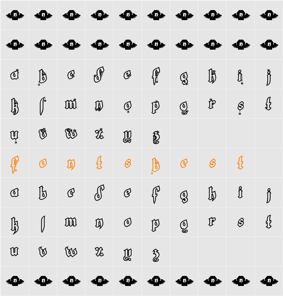 LT White Fang Character Map