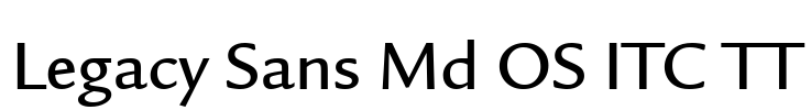 Legacy Sans Md OS ITC TT Font Image