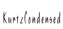 KurtzCondensed Font Image