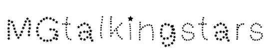 MGtalkingstars Font Image
