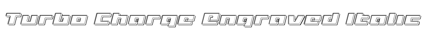Turbo Charge Engraved Italic