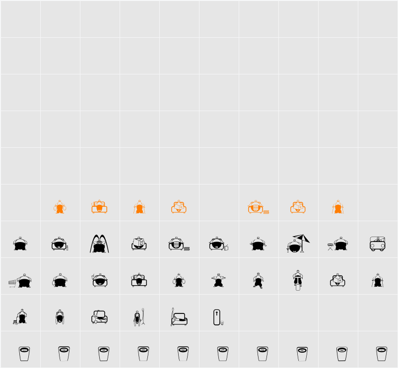 Slimfast Character Map
