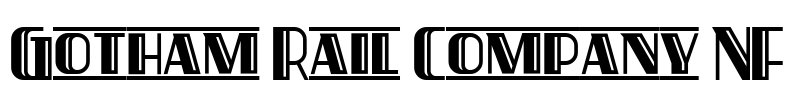 Gotham Rail Company NF Font Image