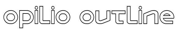 Opilio Outline Font Image