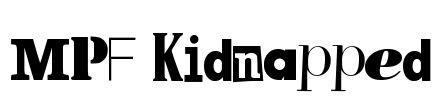 MPF Kidnapped Font Image