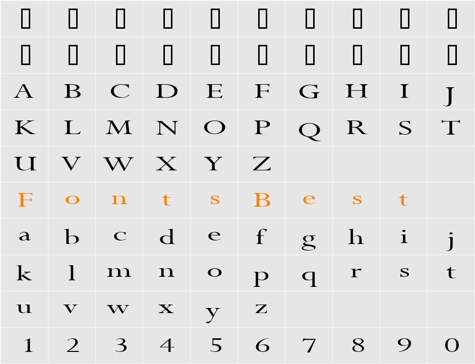 Rapid Extended Character Map