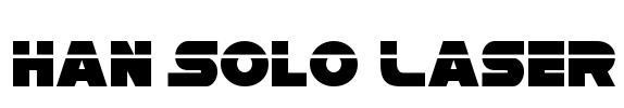 Han Solo Laser Font Image