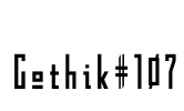 Gothik#107 Font Image
