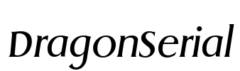 DragonSerial Font Image