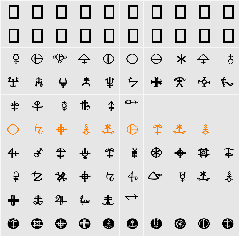 RudolfsBats Character Map