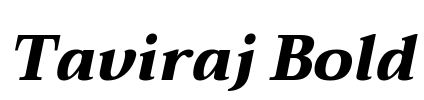 Taviraj Bold Font Image