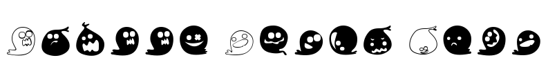 Fluffy Ghost Ding Font Image