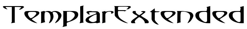 TemplarExtended Font Image