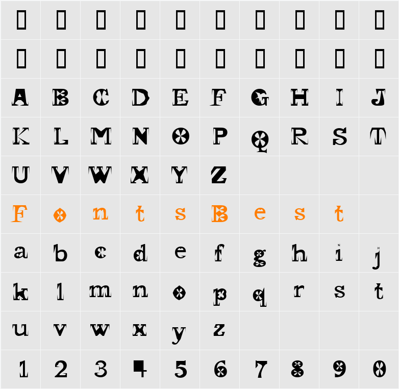 JI-Sampan Character Map