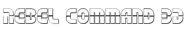 Rebel Command 3D Font Image