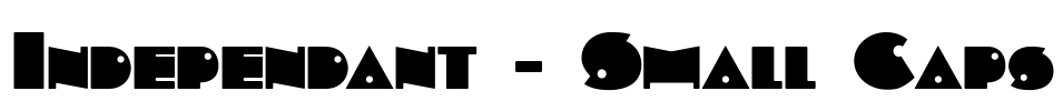 Independant - Small Caps Font Image