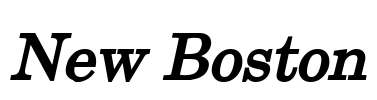 New Boston Font Image