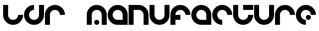 LDR MANUFACTURE Font Image