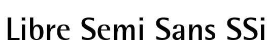 Libre Semi Sans SSi Font Image