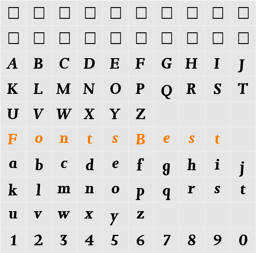 Jessica Character Map
