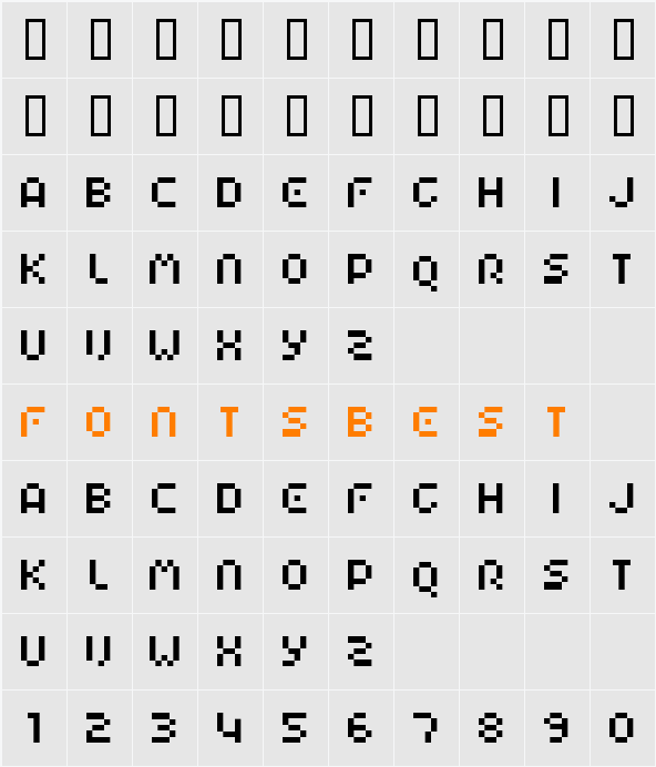 HIAIRPORTARRIVAL Character Map