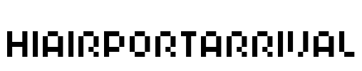 HIAIRPORTARRIVAL Font Image