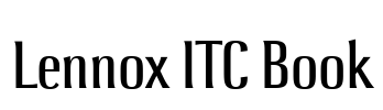 Lennox ITC Book Font Image