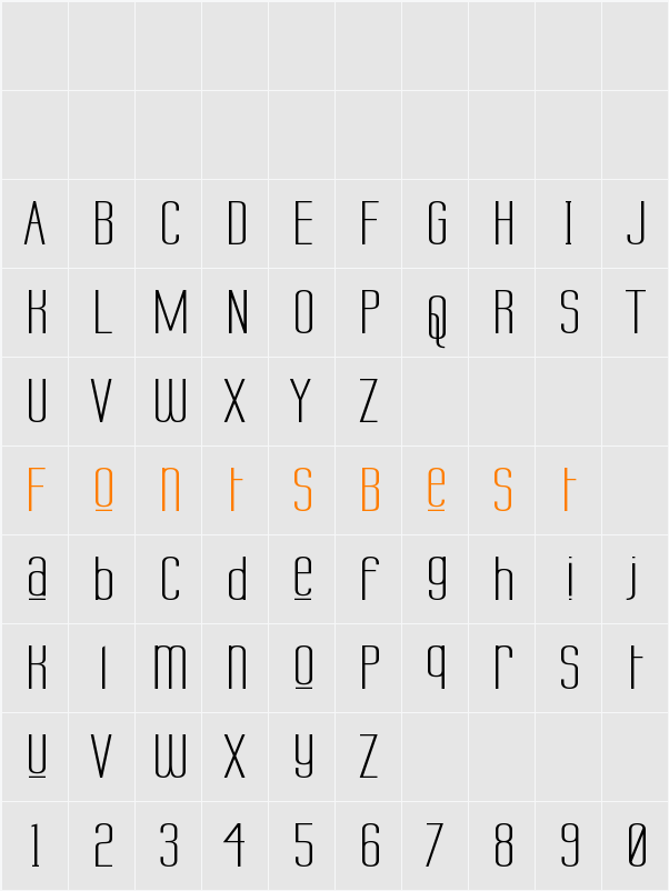 Labtop Unicase Upper Wide Character Map