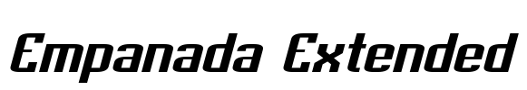 Empanada Extended Font Image