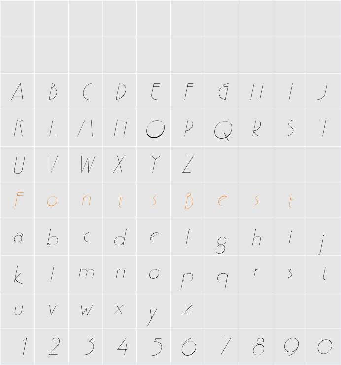 LydiaBecker Character Map