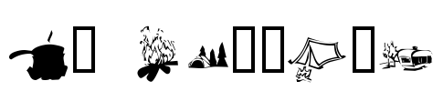 KR Camping Font Image