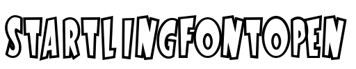 StartlingFontOpen Font Image