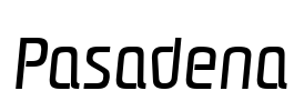 Pasadena Font Image