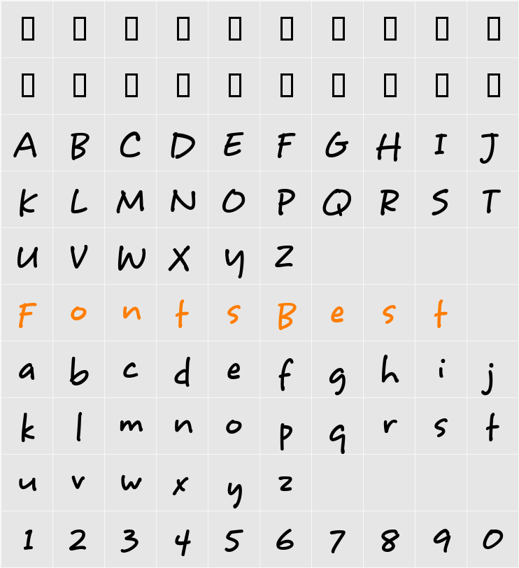 KarrotHmk Character Map