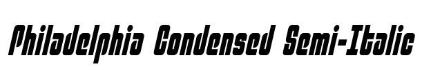 Philadelphia Condensed Semi-Italic