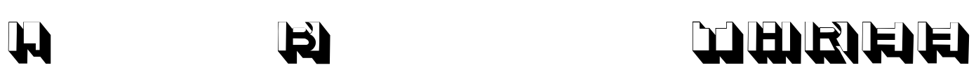 LetterBuildingsTHREE Font Image