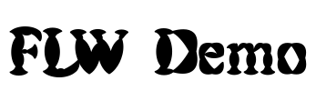 FLW Demo Font Image