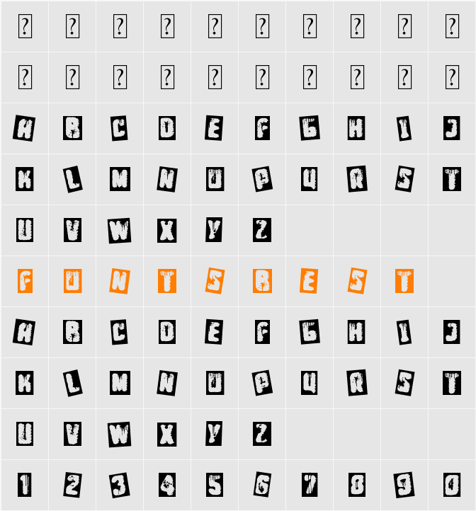 Punk Survival Character Map