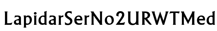 LapidarSerNo2URWTMed Font Image