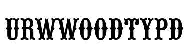 URWWoodTypD Font Image