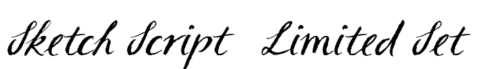 Sketch Script (Limited Set) Font Image