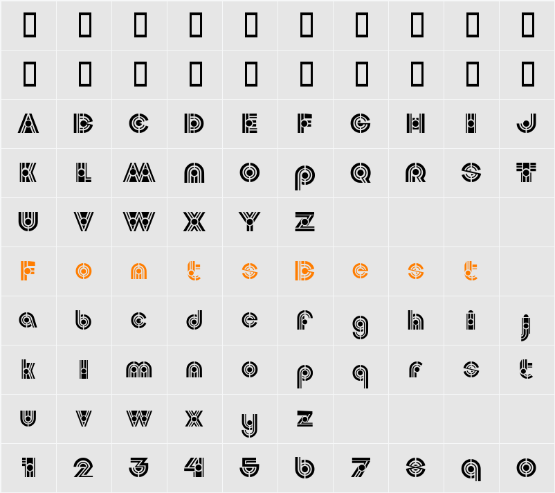 SMCPhoenix Character Map