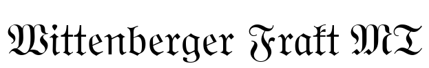 Wittenberger Frakt MT Font Image