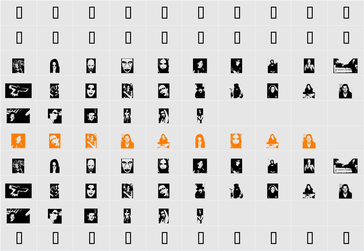 The Beautiful People Character Map