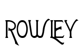 ROWLEY Font Image