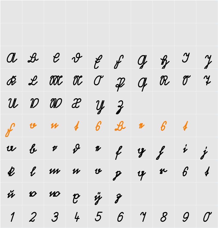 Volk Redis  Character Map