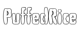 PuffedRice Font Image