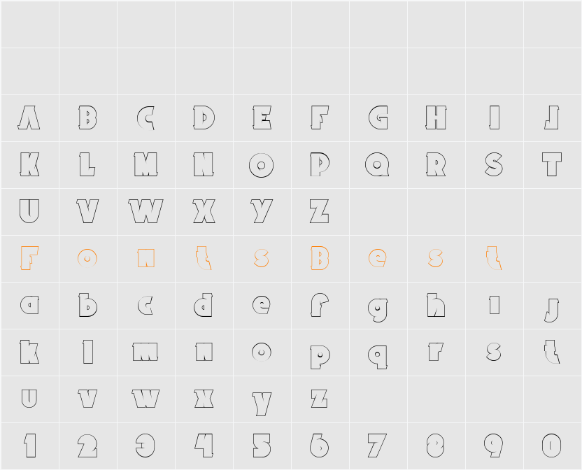 Broken Records 33 Character Map