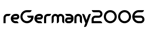 reGermany2006 Font Image