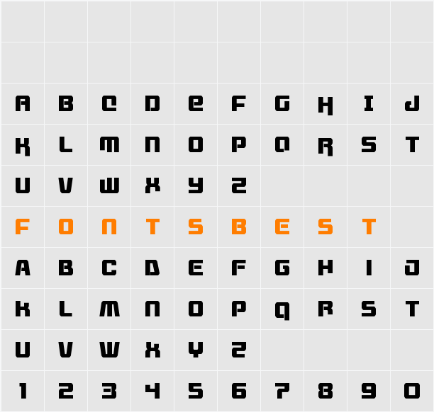 Livewired Condensed Character Map